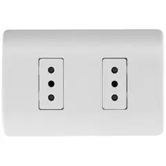 SCHNEIDER ELECTRIC - Tomacorriente doble 10 A Blanco Genesis