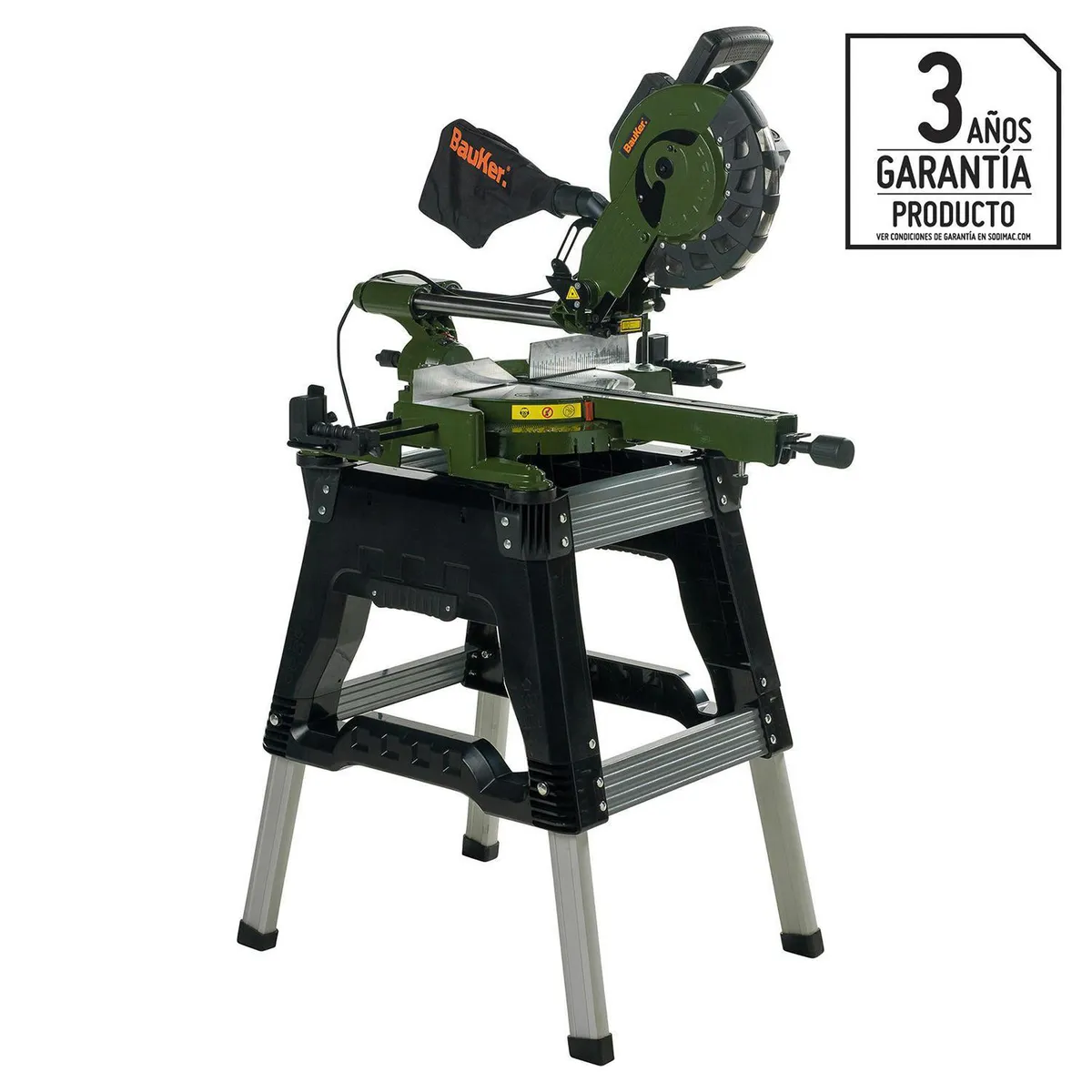 BAUKER - Sierra ingleteadora eléctrica 10" 2000W