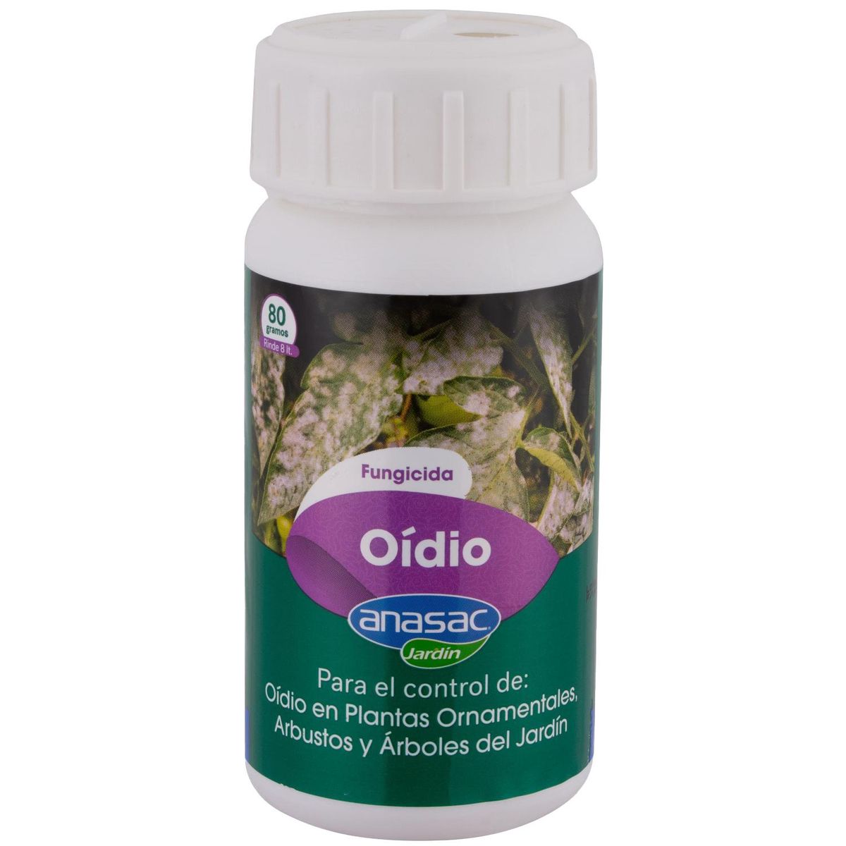 ANASAC - Fungicida para plantas Oídio 80 gr frasco
