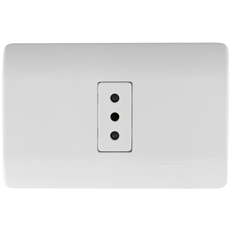 SCHNEIDER ELECTRIC - Tomacorriente simple 10 A Blanco Genesis