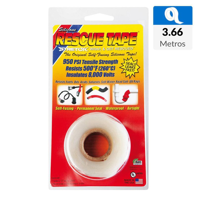 RESCUE TAPE - Cinta autofundente Transparente