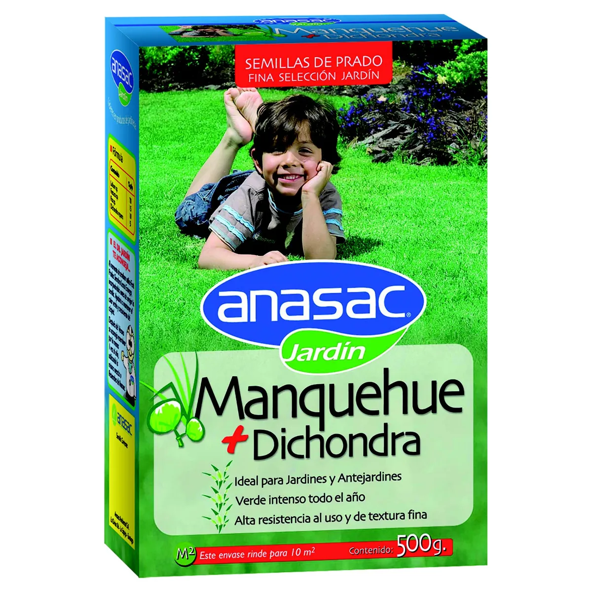 ANASAC - Semilla de Pasto Manquehue + Dichondra 0.5 kg Caja