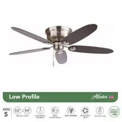 HUNTER - Ventilador de techo Low Profile III 52" (132 cm)