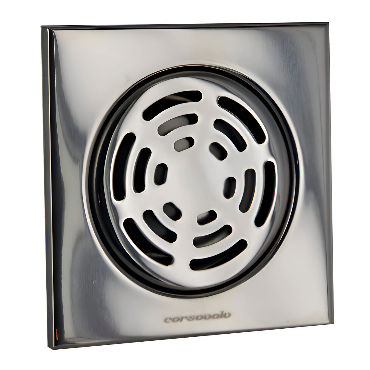 CORSOVALV - Pileta Acero Inoxidable 10x10 cm Rejilla Redonda para Receptáculo en Obra