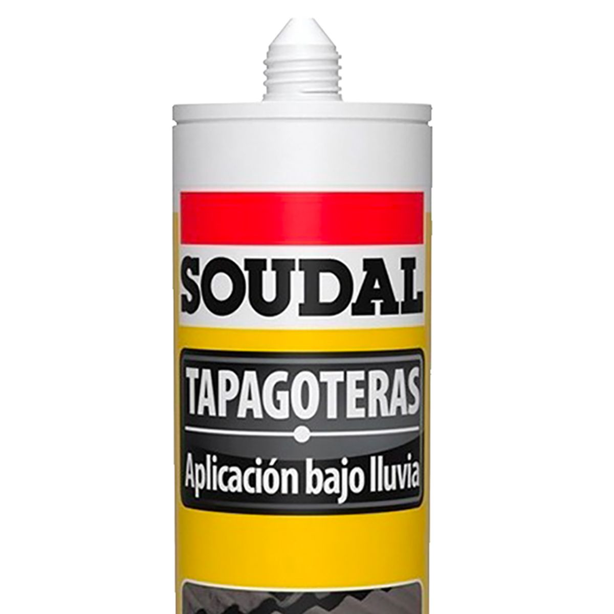 SOUDAL - Sellante Butílica Tapagoteras para Pistola Calafatera 450 gr