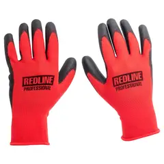 REDLINE - Guante Multiuso Liviano de Poliéster Talla única Rojo/negro