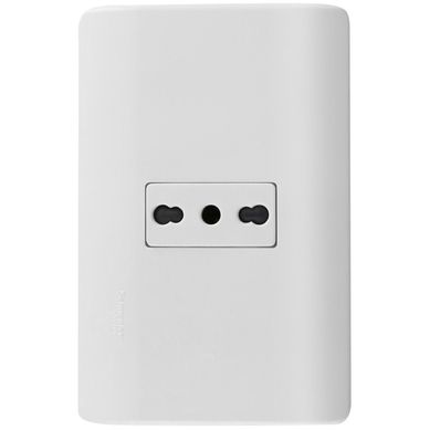 Tomacorriente simple 10 A Blanco Genesis