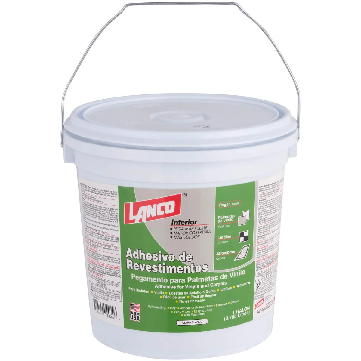 LANCO - Adhesivo para Alfombras y Vinilos Superficie 1 galón(es)