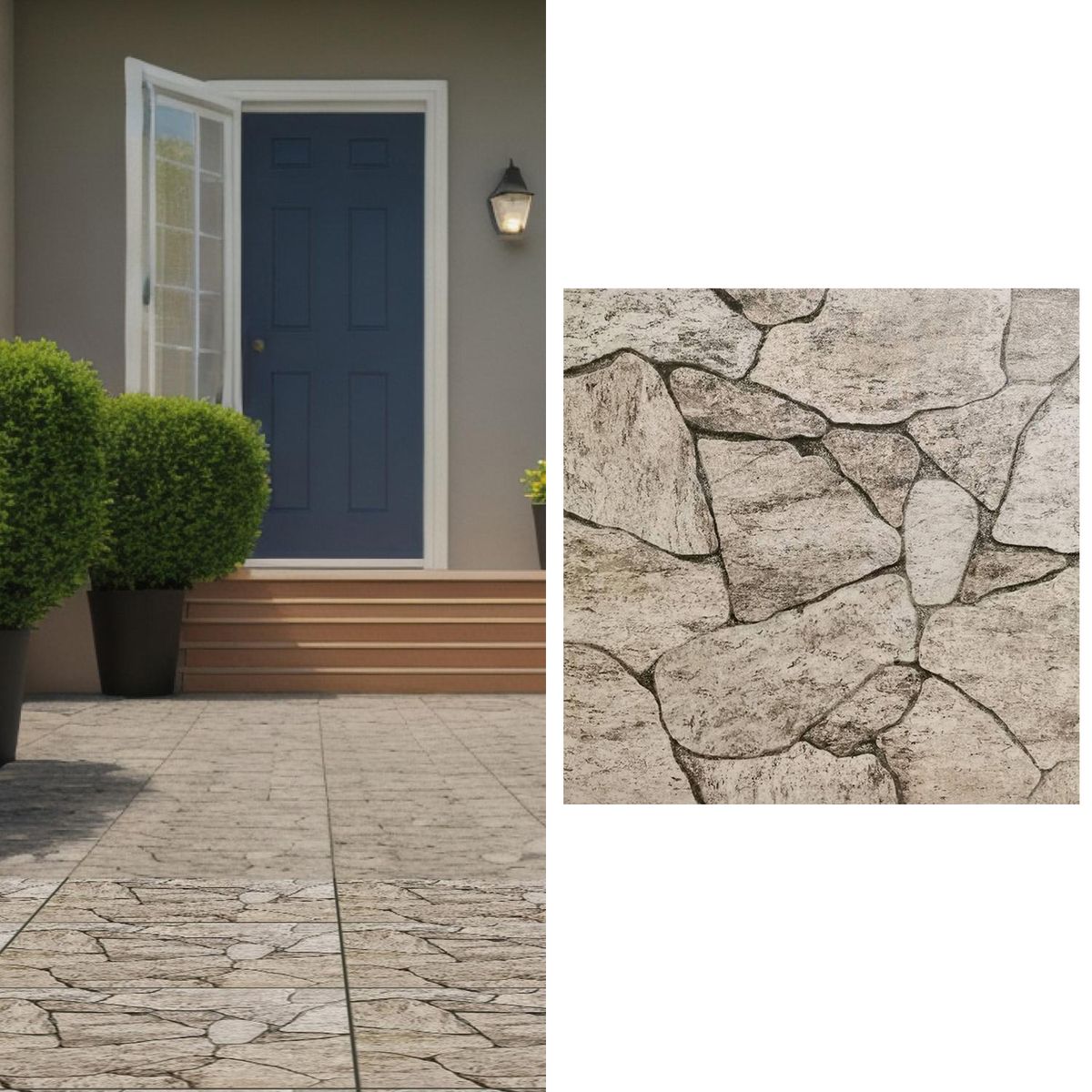 INCEFRA - Cerámica 45x45 cm Rauco Plus Café 2.32 m2