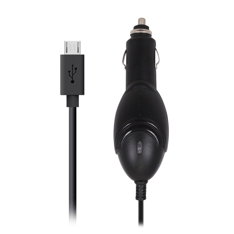 DURACELL - Cargador smartphone para auto micro USB negro