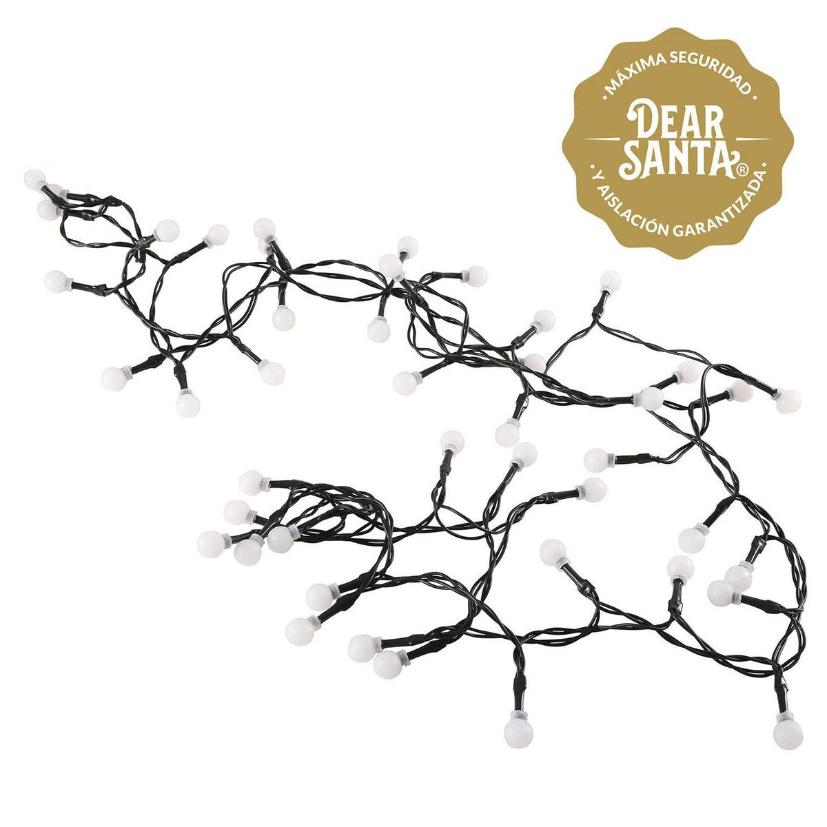 DEAR SANTA - Juego 100 luces led blancas