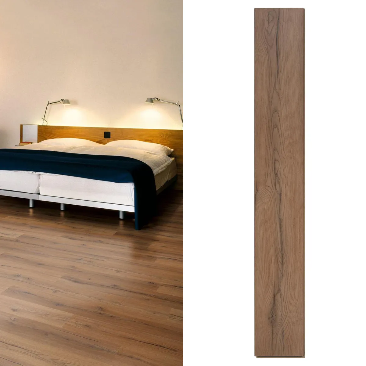 HOLZTEK - Piso Flotante 8 mm New Ardennes Café 2.13 m2