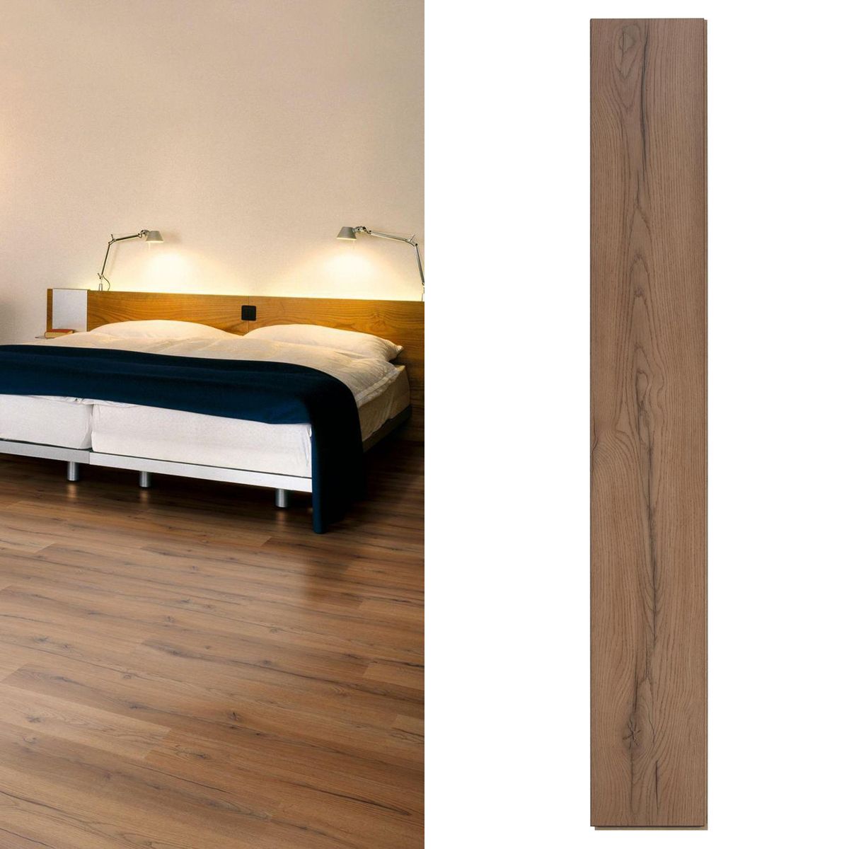 HOLZTEK - Piso Flotante 8 mm New Ardennes Café 2.13 m2