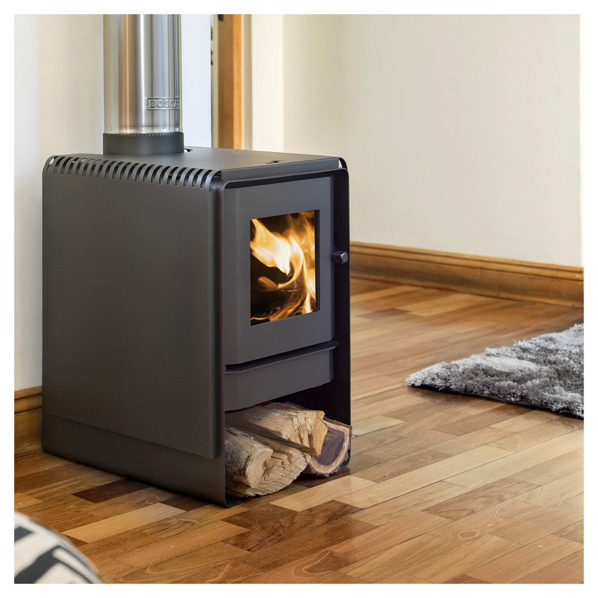 BOSCA - Estufa Leña Eco 350 Negro