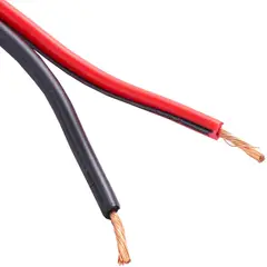 ROIMEX - Cable SPT (paralelo) 2X18 AWG Negro/Rojo Metro Lineal