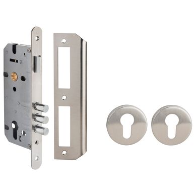 Cerradura de embutido 301 para interior inox