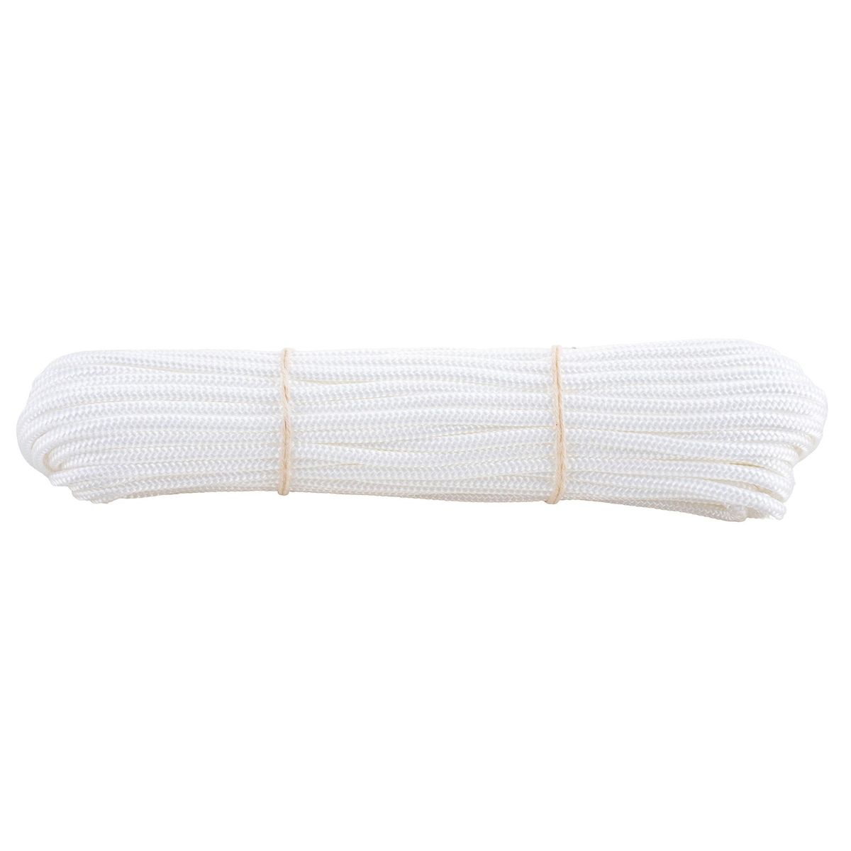 FIXSER - Cuerda Nylon Trenzado 4 mm 20 m Blanco