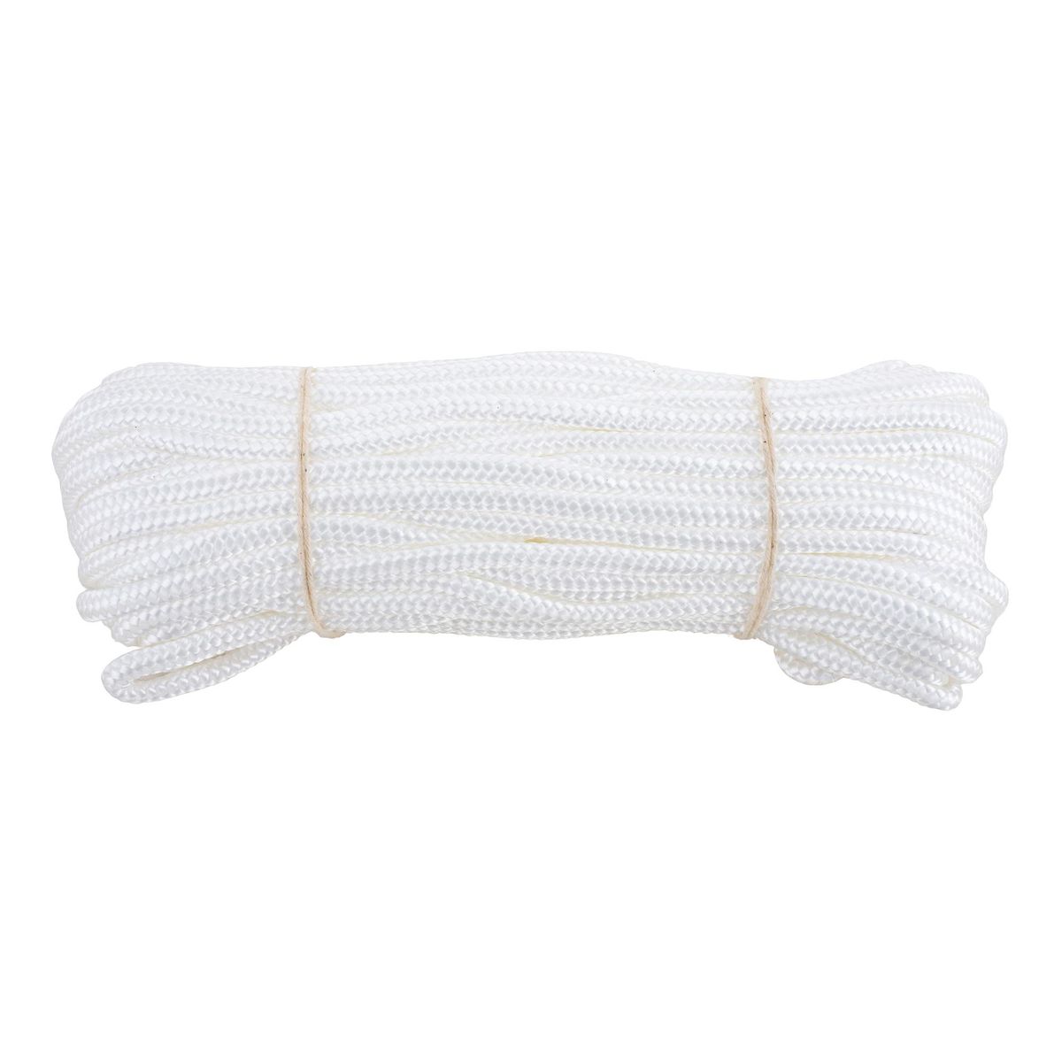FIXSER - Cuerda Nylon Trenzado 6 mm 20 m Blanco