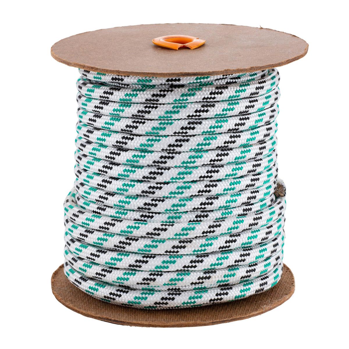 FIXSER - Cuerda Nylon Trenzado 10 mm 30 m Blanco/negro