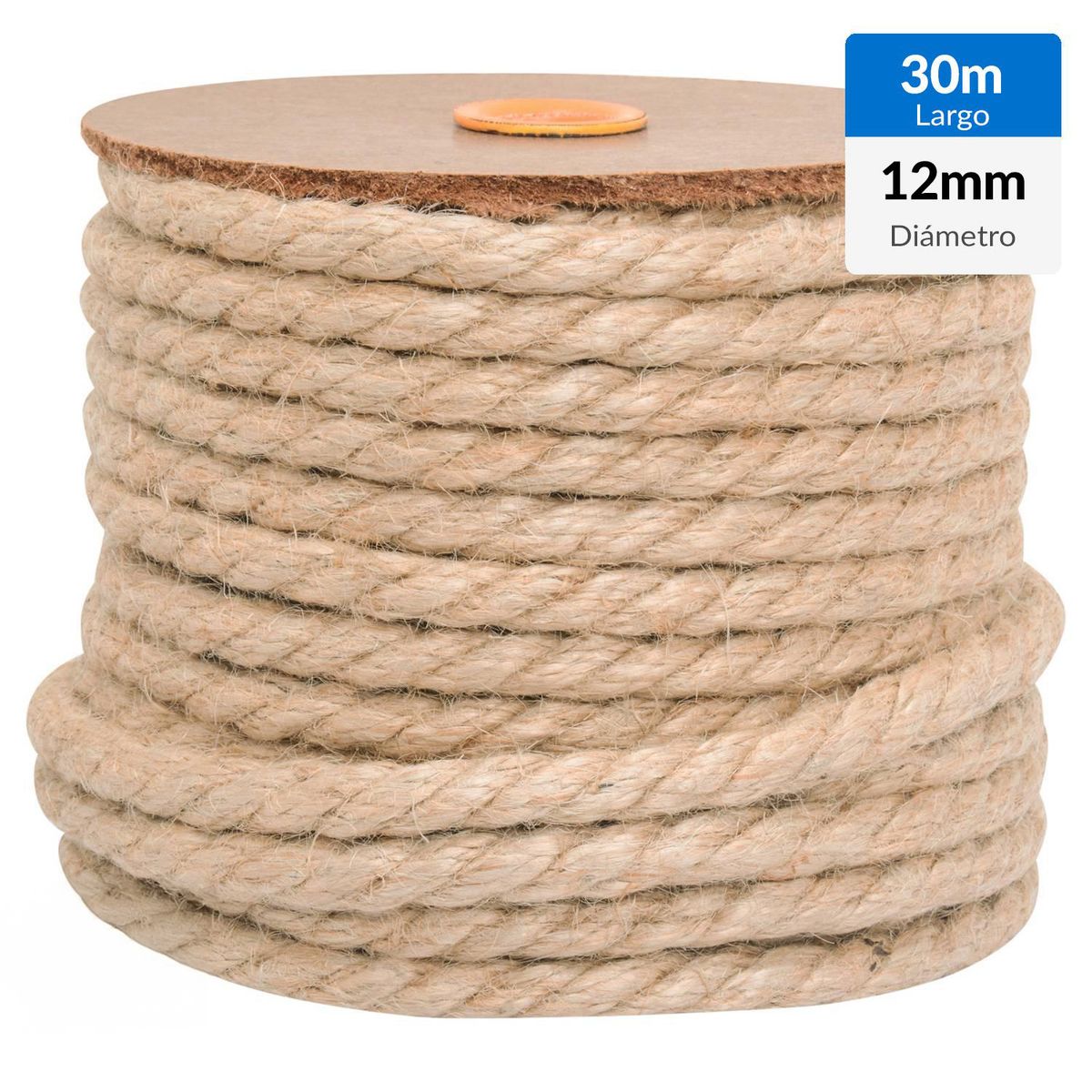 FIXSER - Cordel Yute 12 mm 30 m Natural