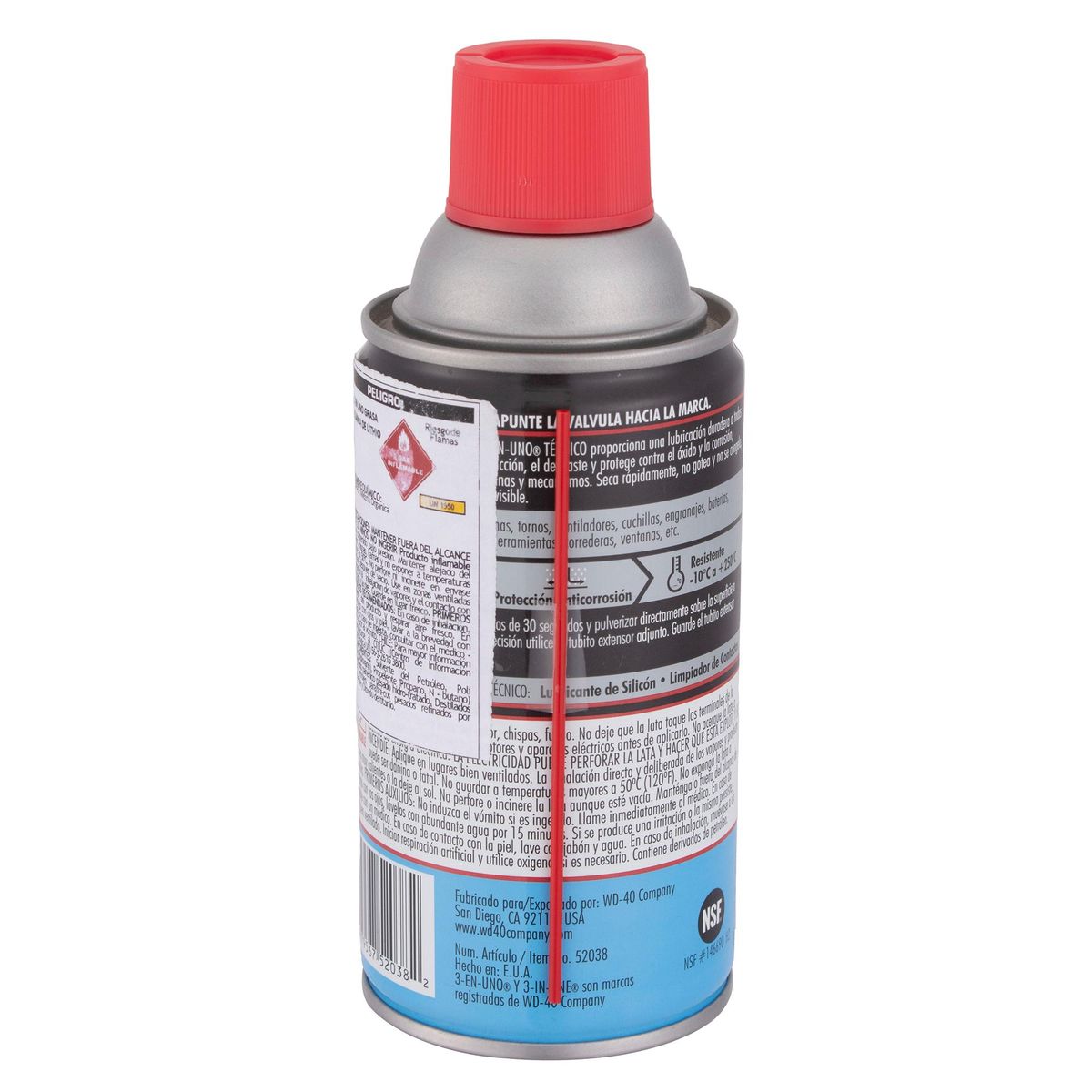 3 EN UNO - Grasa Blanca de Litio En Spray 3 Uno Automotriz 282 ml