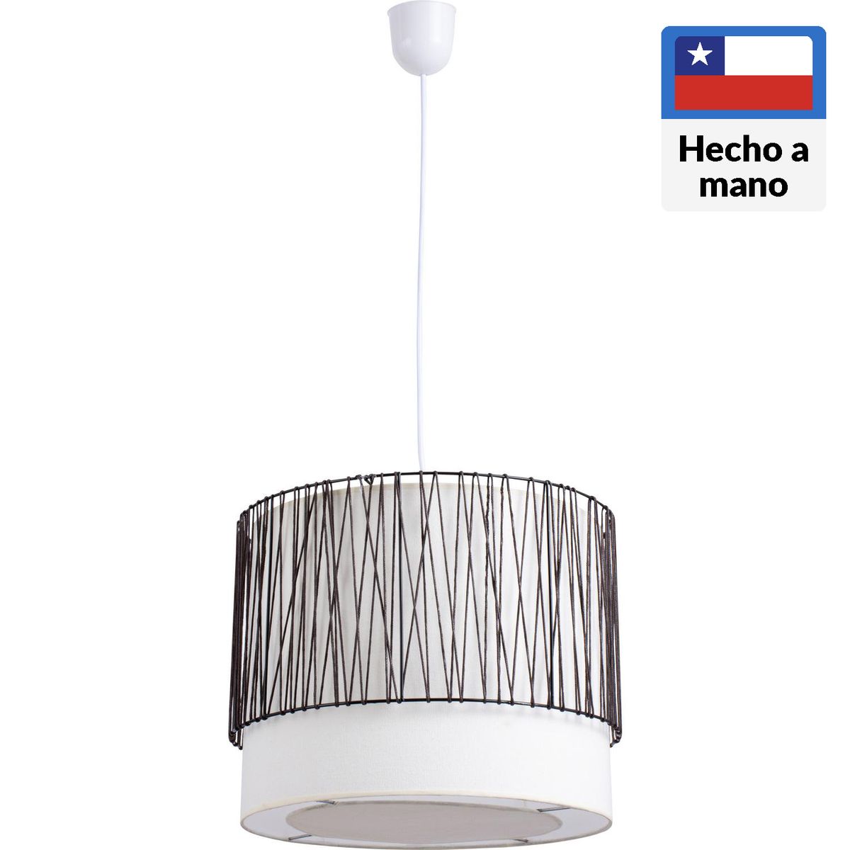 CAROLD STEVENS - Lámpara Colgante Plástico Beige