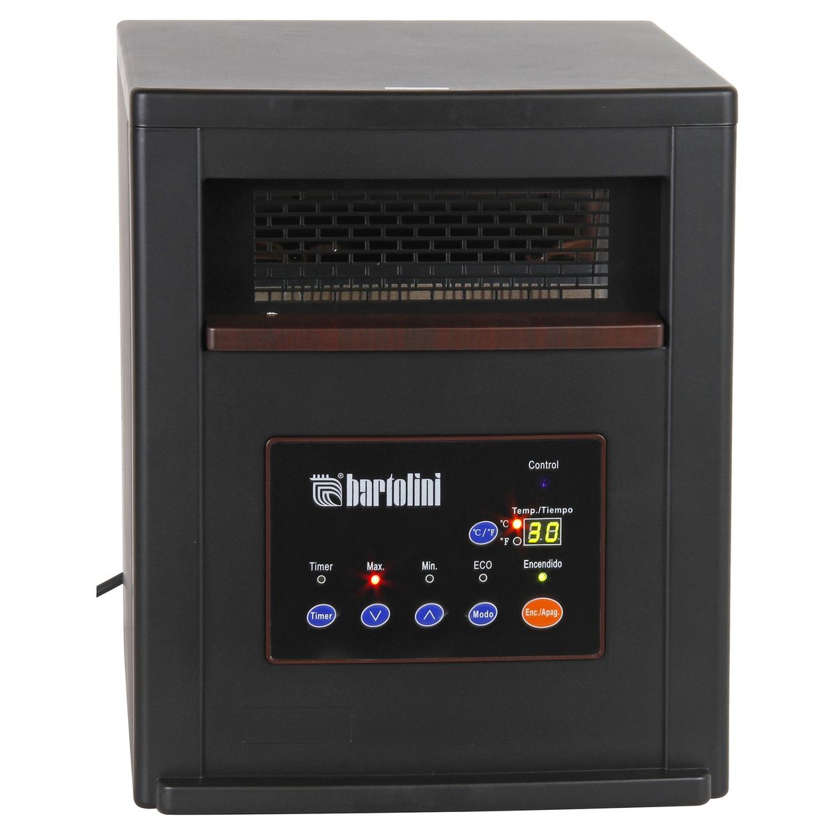 BARTOLINI - Estufa Eléctrica 1500 W Infrarrojo 