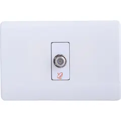 SCHNEIDER ELECTRIC - Toma coaxial para TV y video blanco