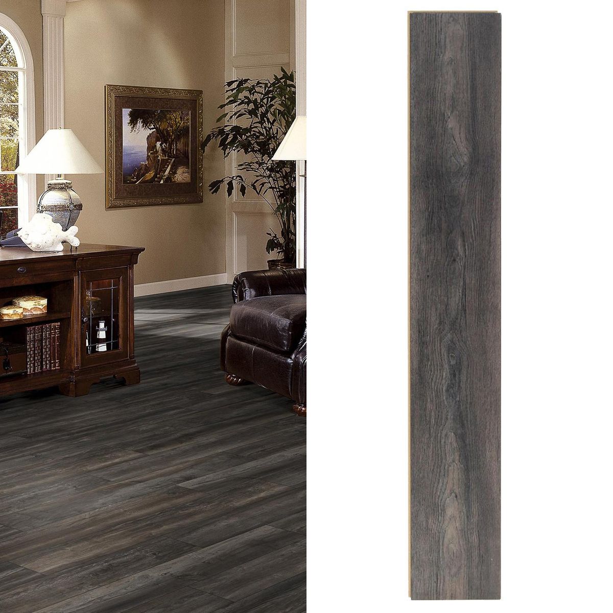 HOLZTEK - Piso Flotante 10 mm Harbo Gris Gris 1.59 m2