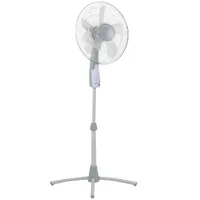 Ventilador de pedestal 16"" blanco/gris