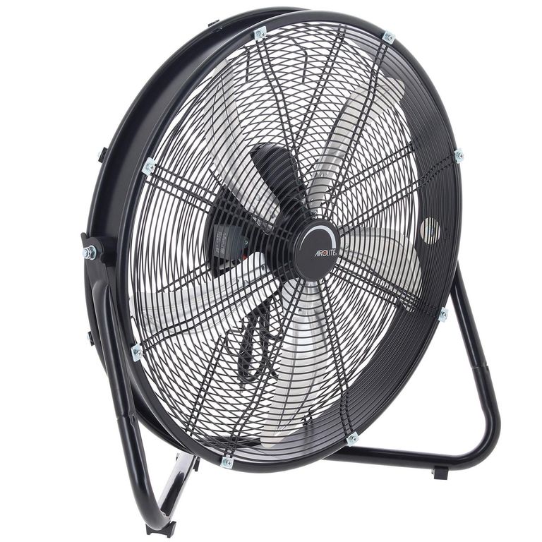 2 Ventiladores De Piso Industriales 20 Pulgadas - 3 Velocidades, 180° Inclinación, 90W, Potente Y Silencioso