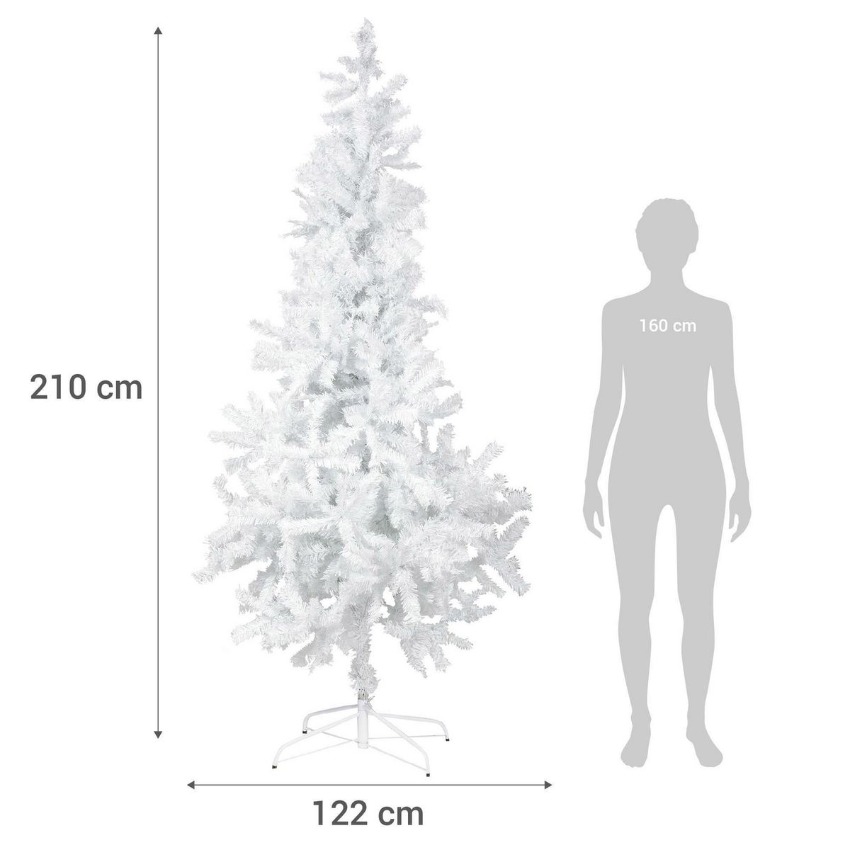 DEAR SANTA - Árbol de Navidad Mountain 122x210 cm Blanco