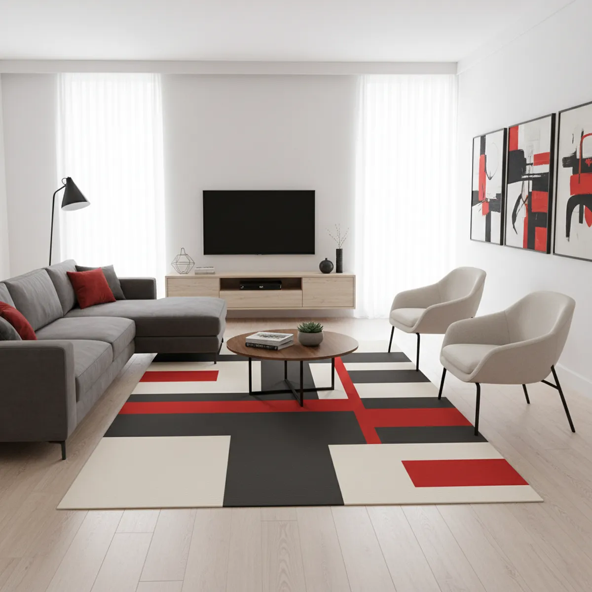 JUST HOME COLLECTION - Alfombra Shuffle 160x230 cm Polipropileno Multicolor