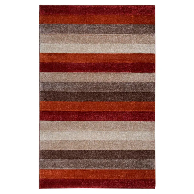 JUST HOME COLLECTION - Alfombra Rayas 150x220 cm Polipropileno Naranjo