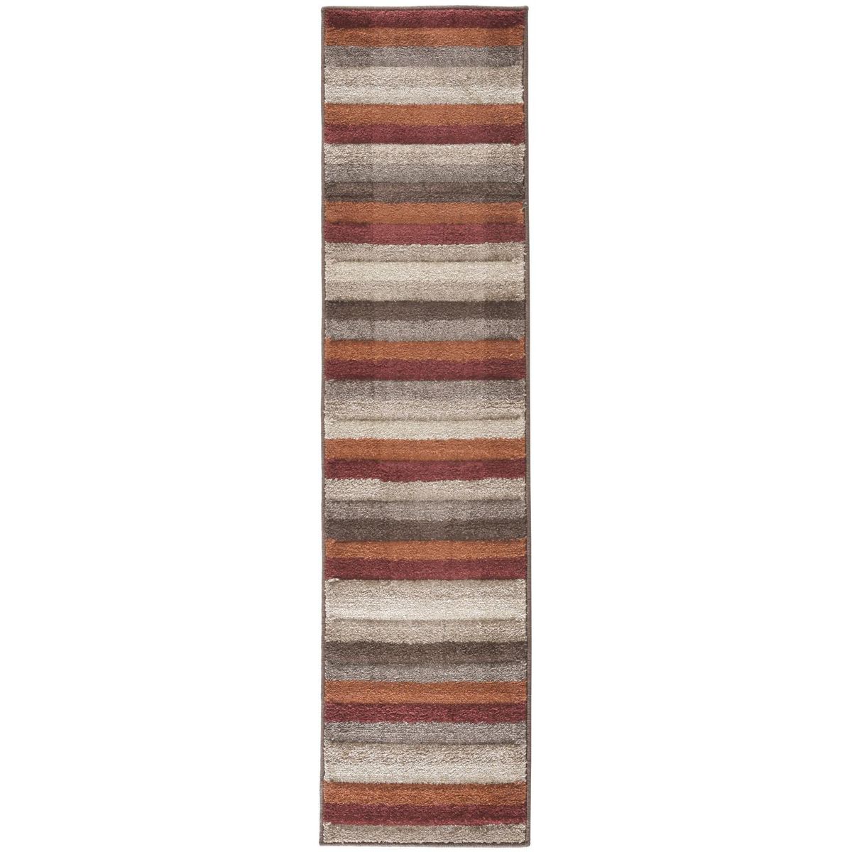 JUST HOME COLLECTION - Alfombra Pasillo Original Rayas 50x220 cm Polipropileno Multicolor