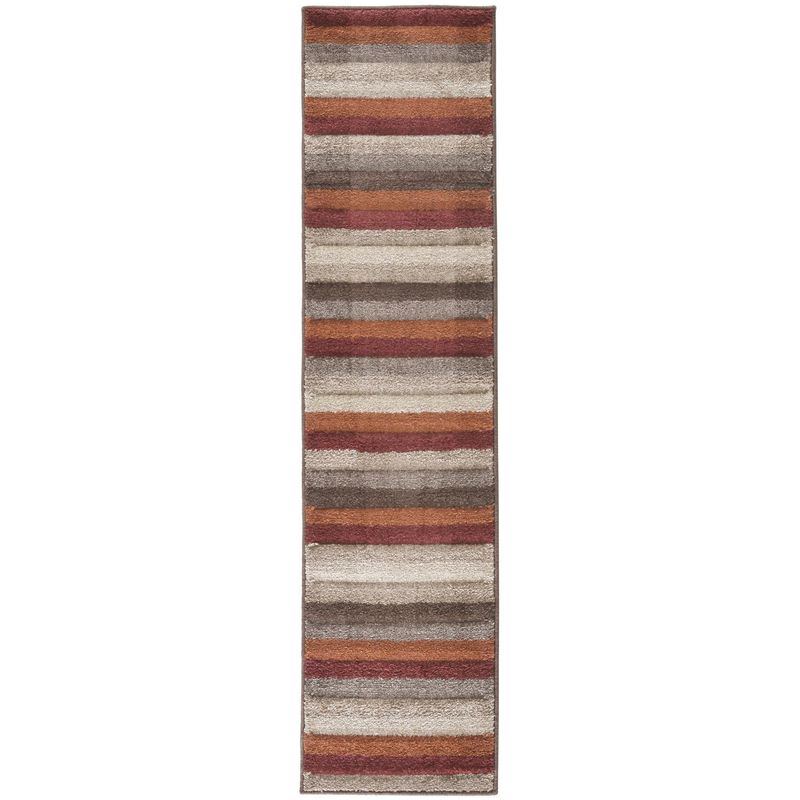 JUST HOME COLLECTION - Alfombra Pasillo Original Rayas 50x220 cm Multicolor