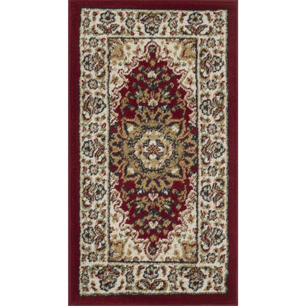 JUST HOME COLLECTION - Bajada de Cama Carrera Clásica 50x90 cm Polipropileno Rojo