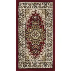 JUST HOME COLLECTION - Bajada de Cama Carrera Clásica 50x90 cm Rojo