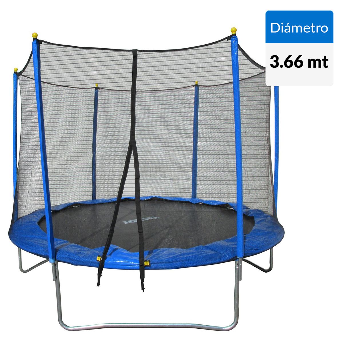 TALBOT - Cama Elástica 366x256x366 cm Negro