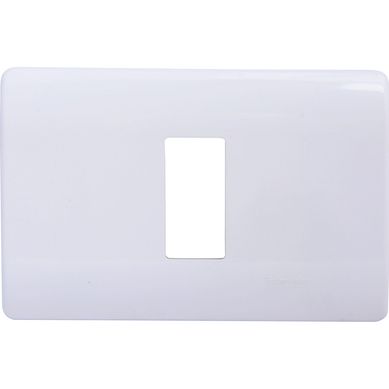 Placa 1 mdulo con soporte blanco Genesis