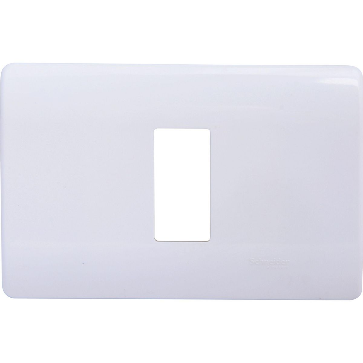 SCHNEIDER ELECTRIC - Placa 1 módulo con soporte blanco Genesis