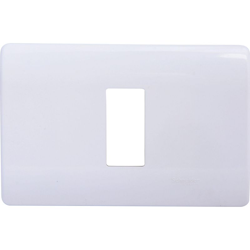 SCHNEIDER ELECTRIC - Placa 1 módulo con soporte blanco Genesis