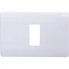 SCHNEIDER ELECTRIC - Placa 1 módulo con soporte blanco Genesis