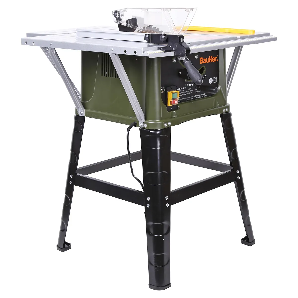 BAUKER - Sierra de Banco Eléctrica 10 " 1500 W TS2546