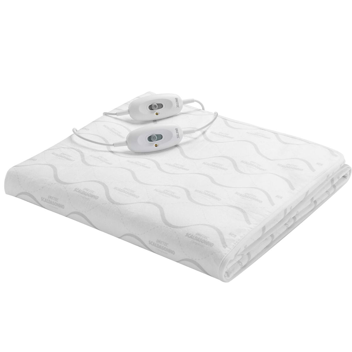 SCALDASONNO - Calientacamas Eléctrica Poliéster 2 plazas 110 W Blanco