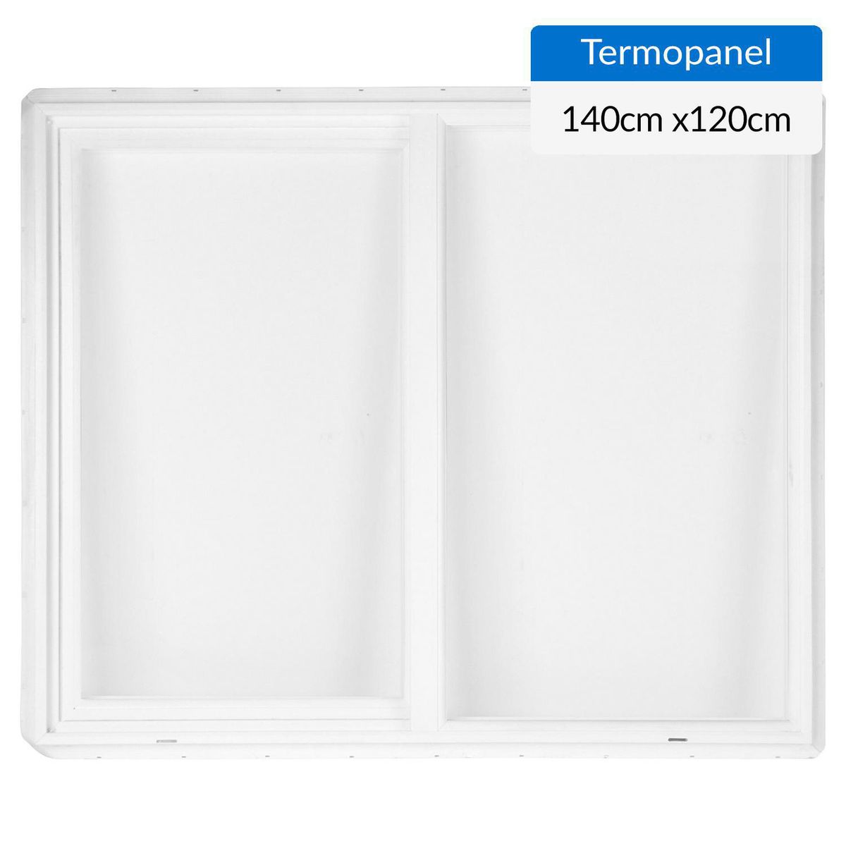 WINTEC - Ventana termopanel PVC 140x120 cm blanco corredera