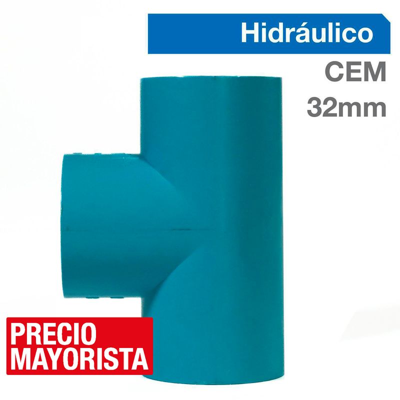 VINILIT - Tee PVC-P Cementar 32MM 1u