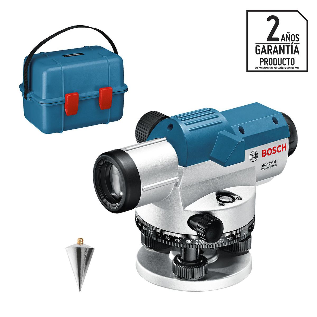 BOSCH - Nivel óptico Bosch GOL 26 D zoom de hasta 26x