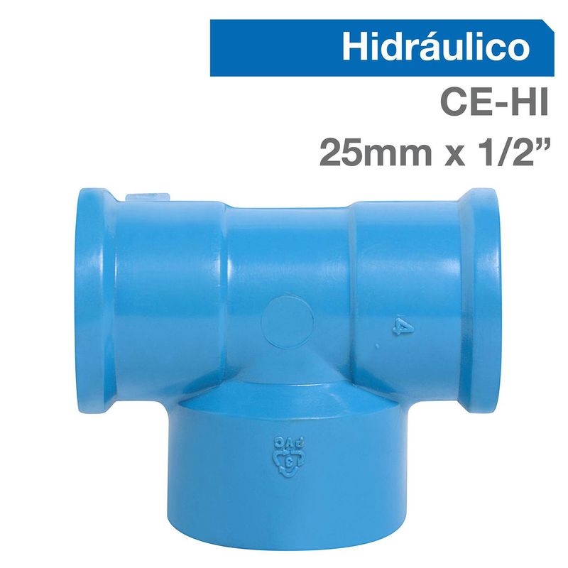 TIGRE - Tee Trans PVC-P CE/HI 25mm x 1/2" 1u