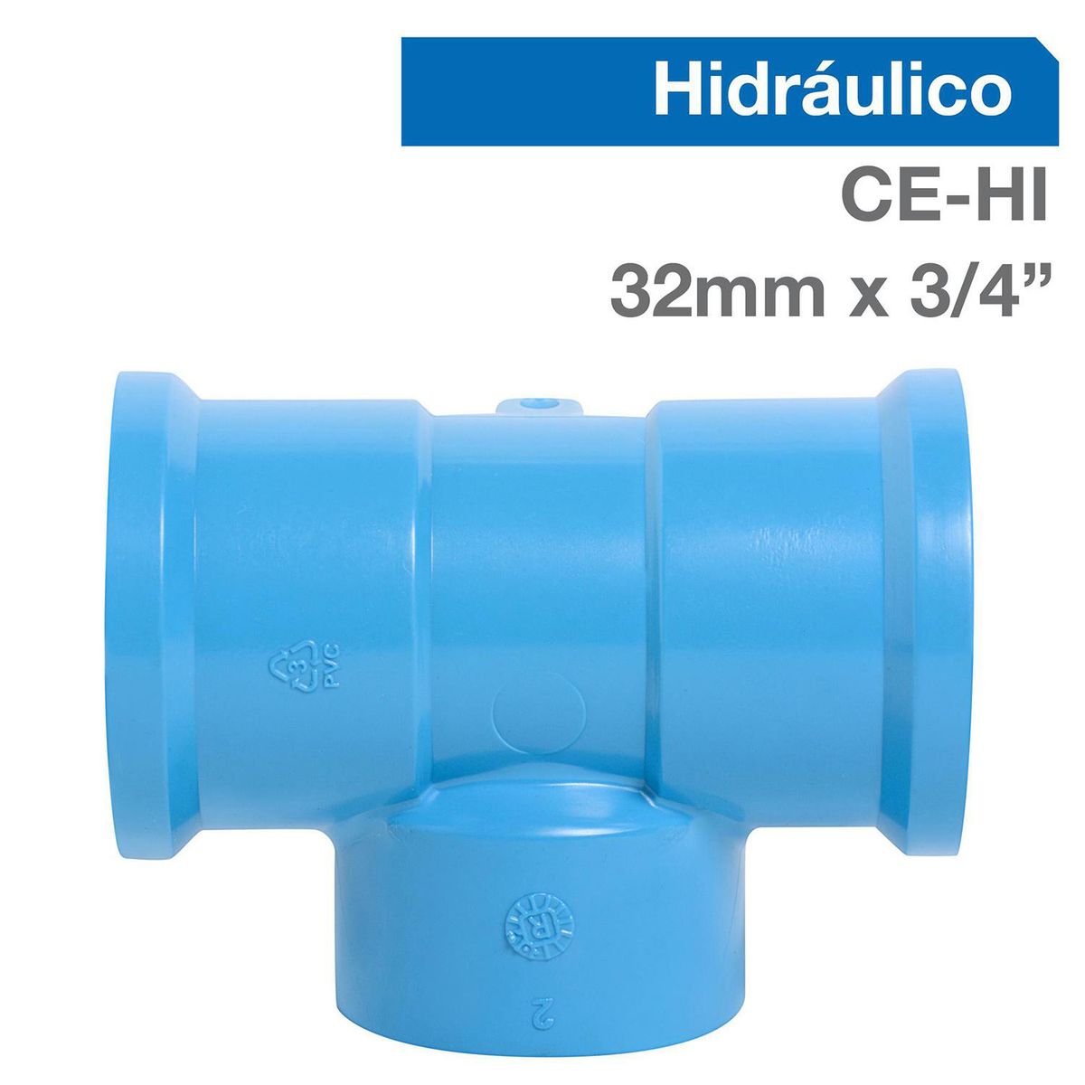 TIGRE - Tee Trans PVC-P CE/HI 32mm x 3/4" 1u